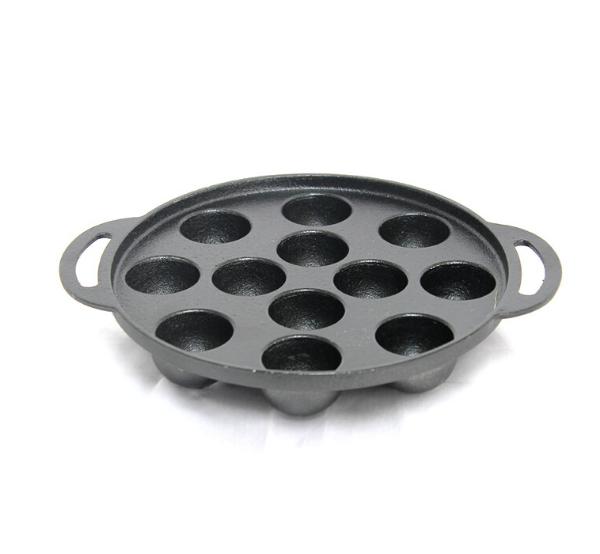 Cast Iron Paniyaram Pan (12 pits) Tredy Foods