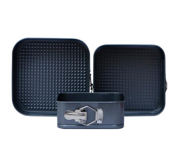 Non-Stick Square Cake Mould Pan (3 Pcs Set) - Main Image