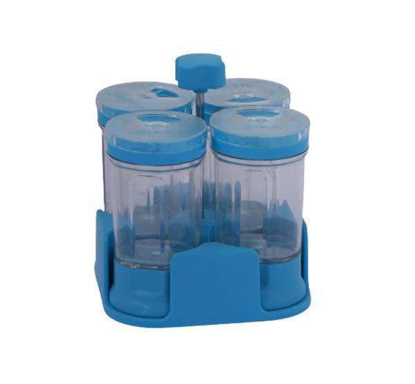 Transparent Spice Storage Jars (4 Pcs Set) - Main Image