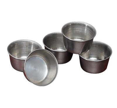 2 Inch Stainless Steel Cup Cake Mould - 5 Pcs Set-Tredy Foods