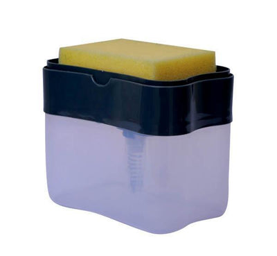 2 in 1 Liquid Soap Dispenser Pump with Sponge Holder-Tredy Foods