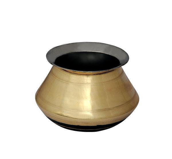 Brass Pongal Pot - 1.5 Litre-Tredy Foods