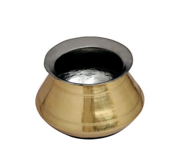 Brass Pongal Pot - 1.5 Litre-Tredy Foods