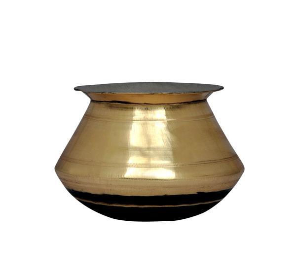 Brass Pongal Pot - 1.5 Litre-Tredy Foods