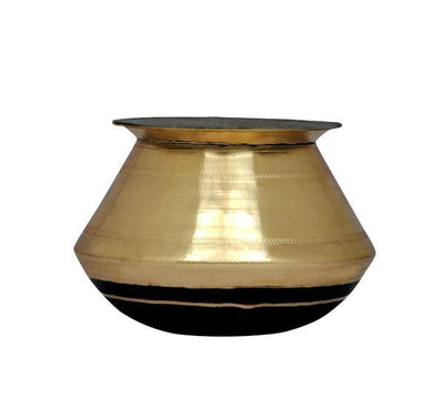 Brass Pongal Pot - 3 Litre-Tredy Foods