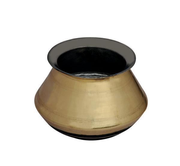 Brass Pongal Pot - 3 Litre-Tredy Foods