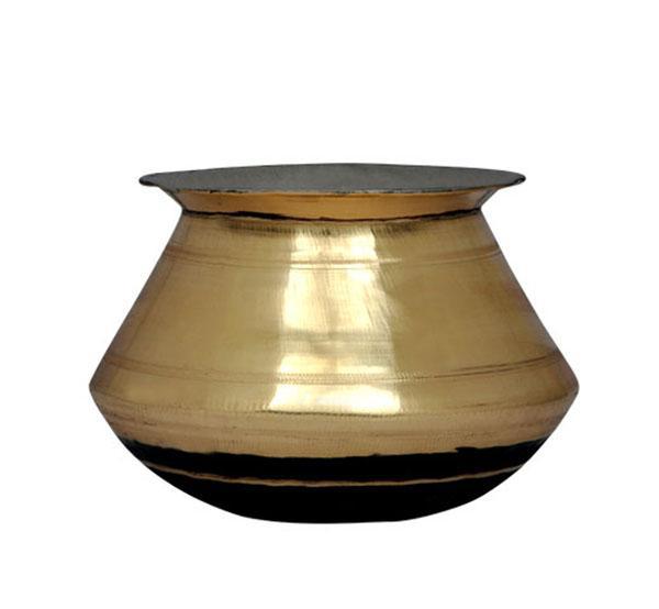 Brass Pongal Pot - 5.0 Litre Model 1-Tredy Foods