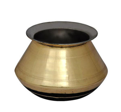 Brass Pongal Pot- 6.0 Litre Model 1-Tredy Foods