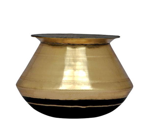 Brass Pongal Pot- 6.0 Litre Model 1-Tredy Foods