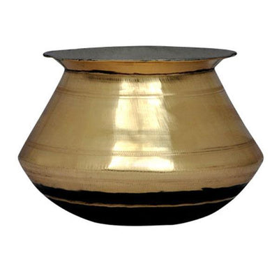 Brass Pongal Pot - 8.0 Litre Model 2-Tredy Foods