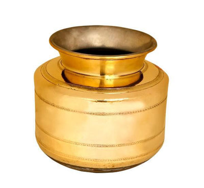 Brass Water Pot / Brass Thavalai - 10 Litre-Tredy Foods