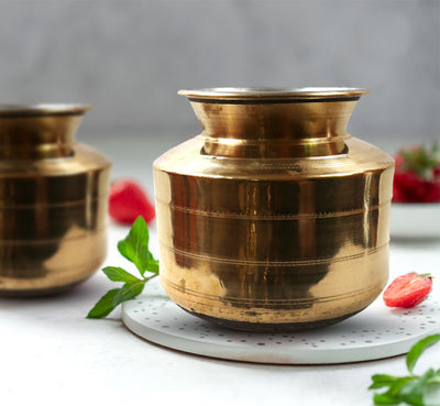 Brass Water Pot  Brass Thavalai - 10 Litre - Tredy Foods