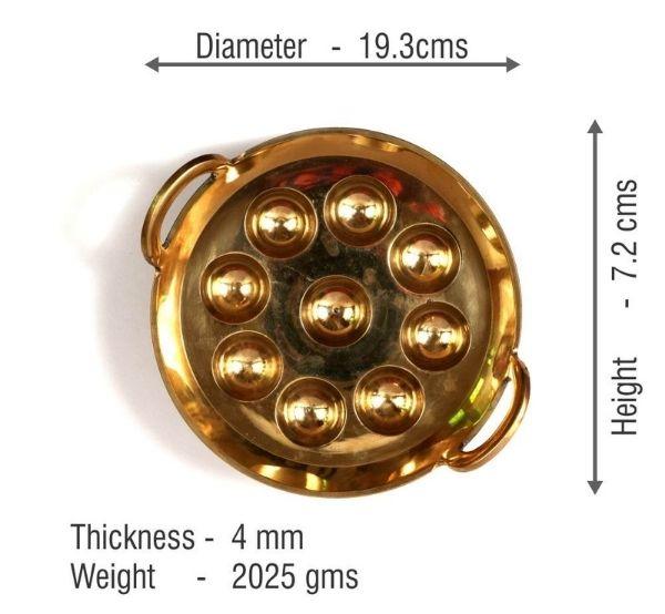 Bronze Paniyara Pan - 9 Pits-Tredy Foods