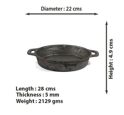 Cast Iron 9 inch Oven Skillet-Tredy Foods