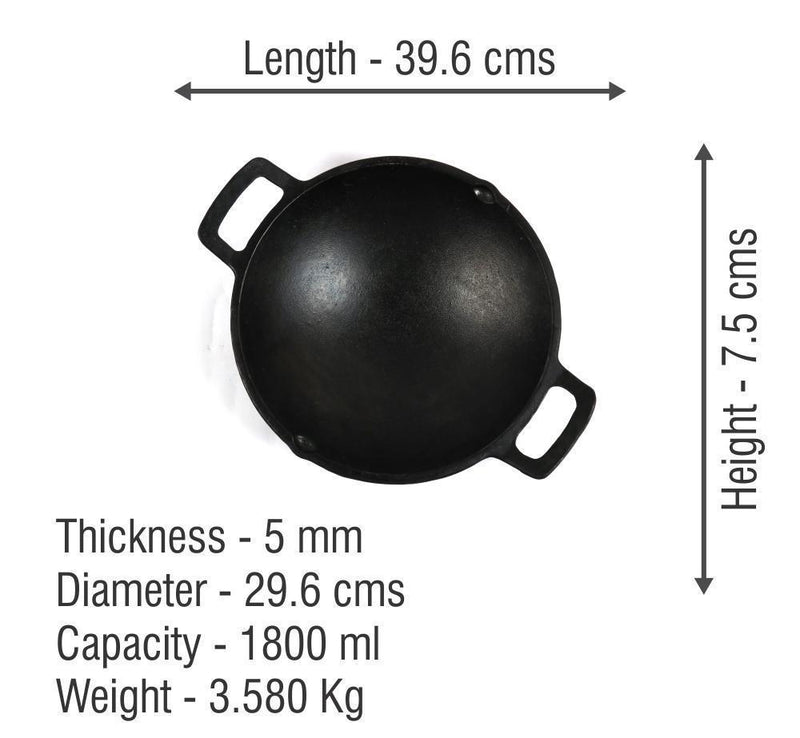 Cast Iron Aappam Pan - 11 inches-Tredy Foods