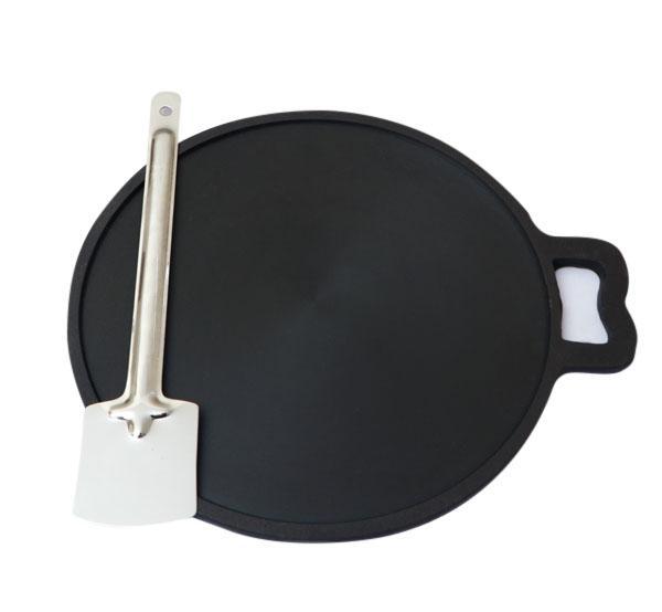 Cast Iron Dosa Tawa - 11 Inches with SS Ladle-Tredy Foods