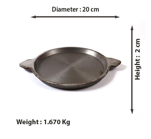 Cast Iron Dosa Tawa Inches Double Handle Non Seasoned - Main Image
