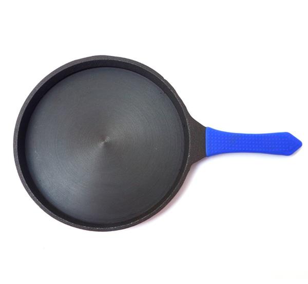 Cast Iron Dosa Tawa - 9 Inches - Silicon Handle-Tredy Foods