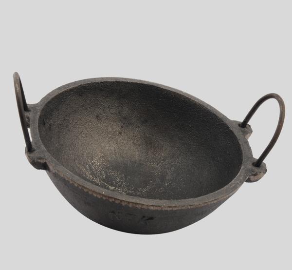 Cast Iron Kadai - 1.3 Litre-Tredy Foods