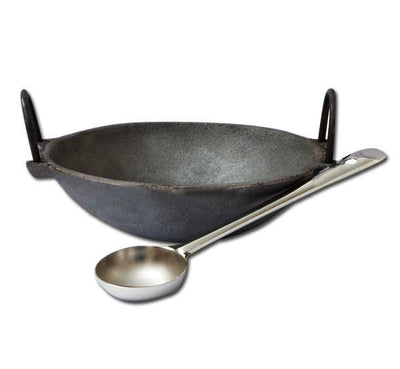 Cast Iron Kadai 600 ml with Extra Deep Ladle-Tredy Foods