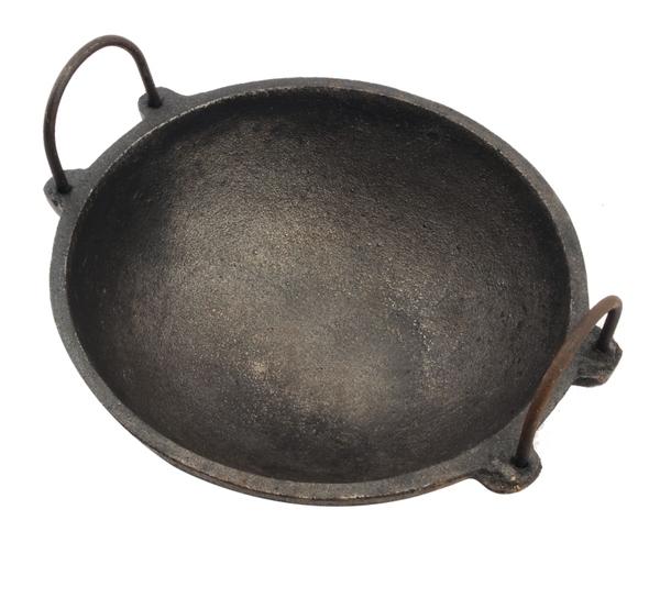 Cast Iron Kadai (Medium) - 1 Litre-Tredy Foods