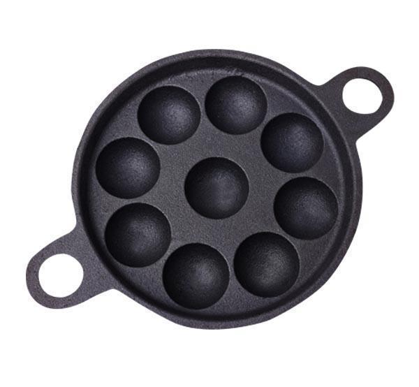 Cast Iron Paniyara Pan - 9 pits-Tredy Foods