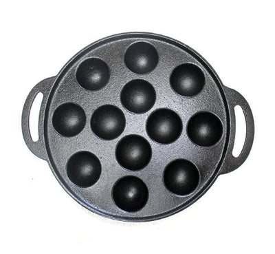 Cast Iron Paniyaram Pan (12 pits)-Tredy Foods