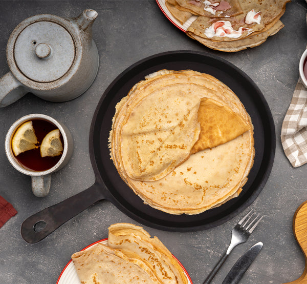 Cast Iron Dosa Tawa - 10.5 Inches - Heavy - Tredy Foods