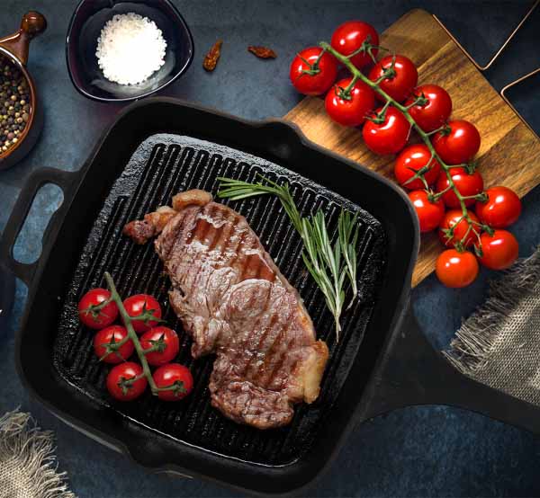 Grill Pan Iron Steak Grill Cast Iron Grill Pan Tredy Foods