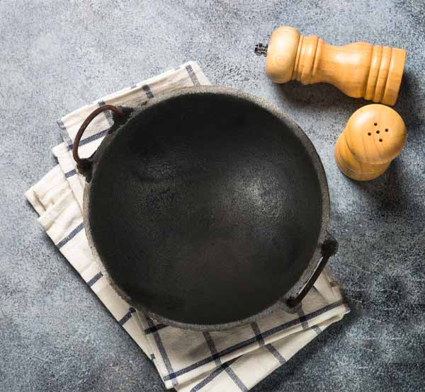 Cast Iron Kadai - 1.5 Litre - Tredy Foods