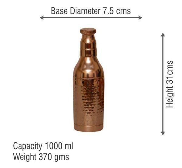 Champagne Style Copper Water Bottle-Tredy Foods