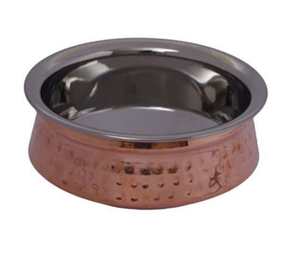 Copper Coated Stainless Steel Handi Bowl - 300 ml-Tredy Foods
