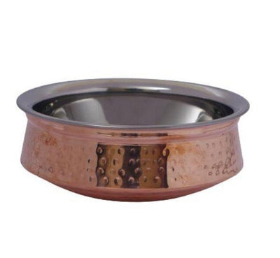 Copper Coated Stainless Steel Handi Bowl - 500 ml-Tredy Foods