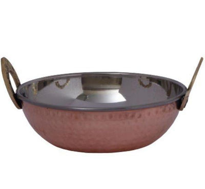 Copper Coated Stainless Steel Kadai - 350 ml-Tredy Foods