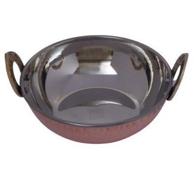Copper Coated Stainless Steel Kadai - 850 ml-Tredy Foods