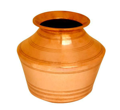 Copper Kudam / Pot - 15 Litre-Tredy Foods