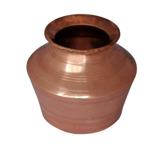 Copper Kudam / Pot - 7 Litre-Tredy Foods