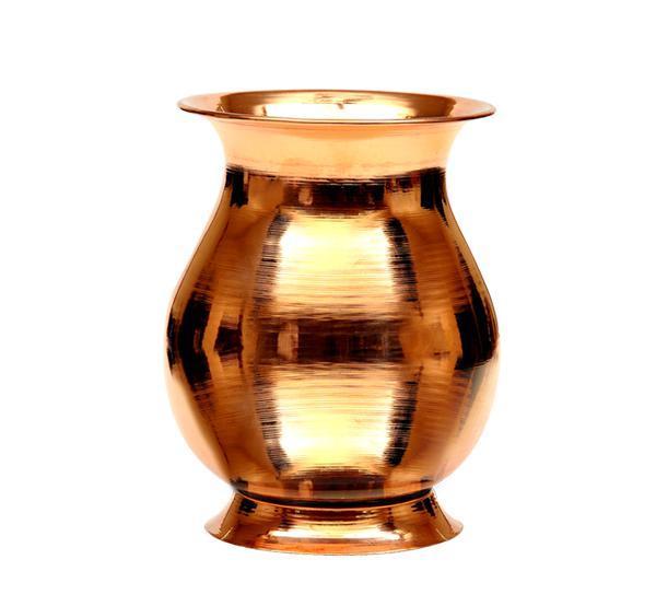 Copper Lota Small with Beading Bottom-Tredy Foods