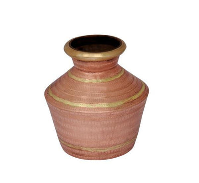 Copper Pooja Kalash (Theertha Kudam) - 2.5 Litre-Tredy Foods