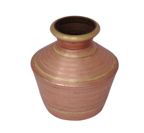 Copper Pooja Kalash (Theertha Kudam) - 4.25 Litre-Tredy Foods