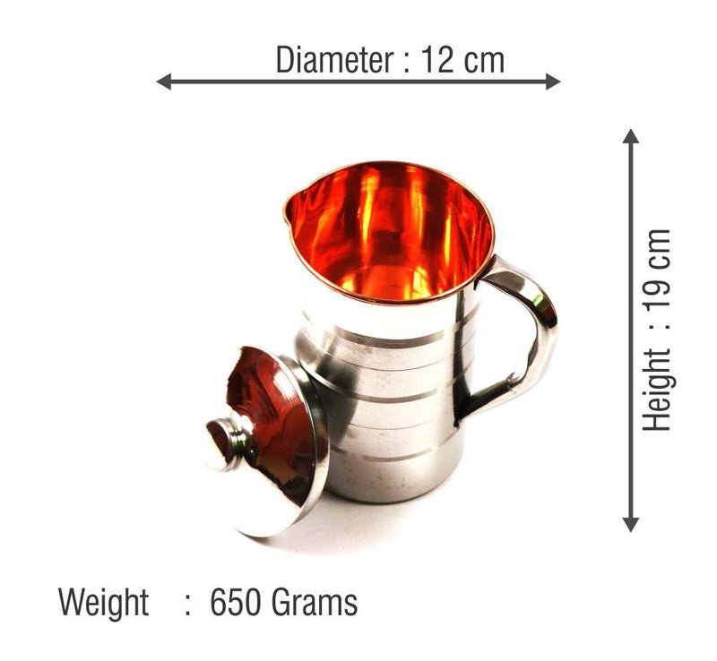 Copper Water Jug - 2.1 Liter-Tredy Foods