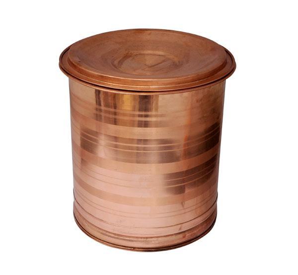 Copper Water Storage Drum - 10 Liter-Tredy Foods