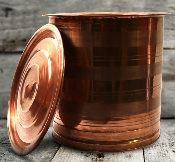 Copper Water Storage Drum - 10 Liter - Tredy Foods
