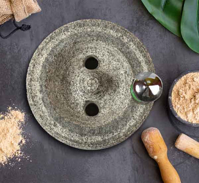 Grinding Stone For Grains  Ragi Kal (10 Inch) - Tredy Foods