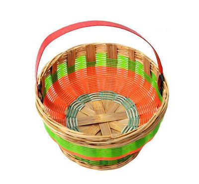 Handmade Bamboo Pooja Basket-Tredy Foods