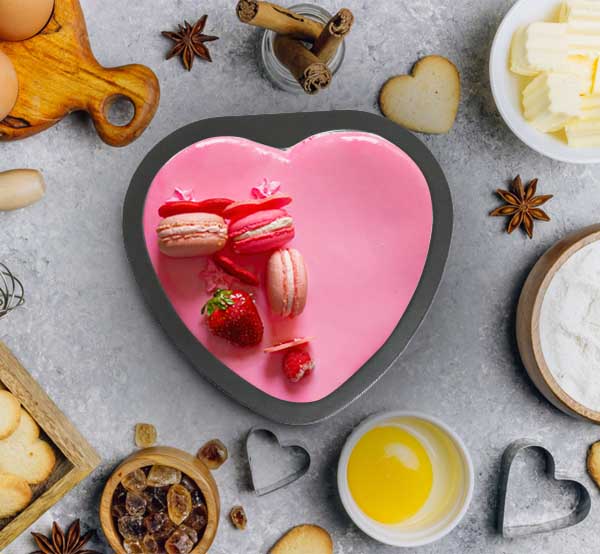 Heart Shaped Non Stick Metal Cake Mould (Medium) - Tredy Foods