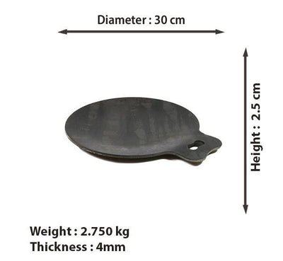 Iron Dosa Tawa Single Handle (Large)-Tredy Foods