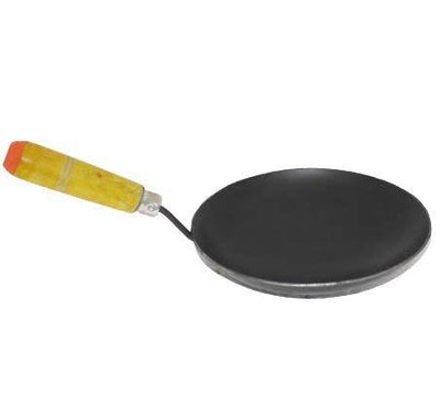 Iron Fish Fry Pan With Wooden Handle-Tredy Foods