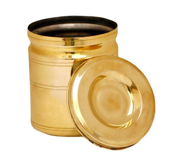 Kumbakonam Brass Storage Container or Sembadam (Tin Coated)-Tredy Foods