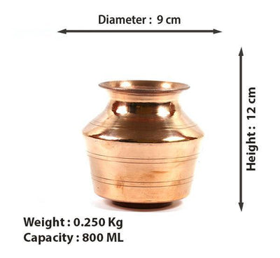 Kumbakonam Copper Lota Model 1-Tredy Foods